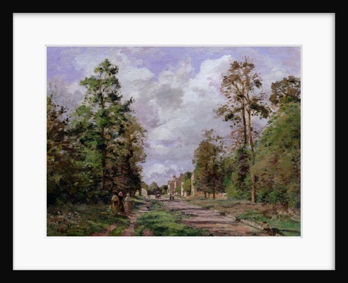 The road to Louveciennes at the edge of the wood, 1871 by Camille Pissarro