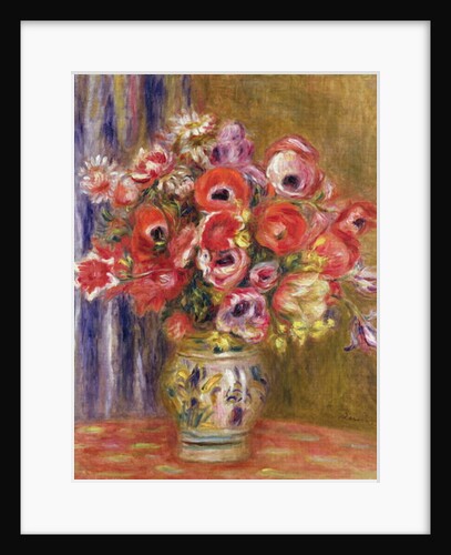 Vase of Tulips and Anemones, c.1895 by Pierre Auguste Renoir
