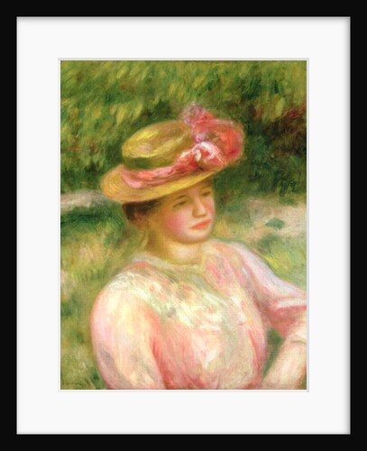 The Straw Hat, 1895 by Pierre Auguste Renoir