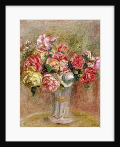 Roses in a Sevres vase by Pierre Auguste Renoir