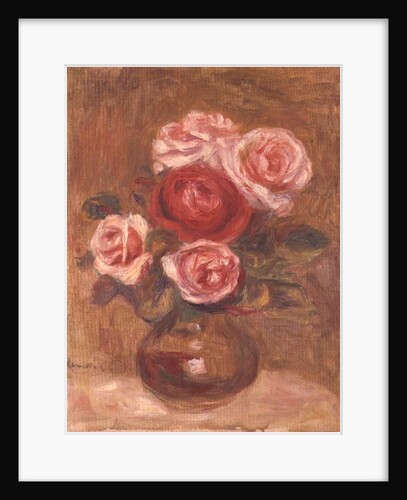 Roses in a pot by Pierre Auguste Renoir