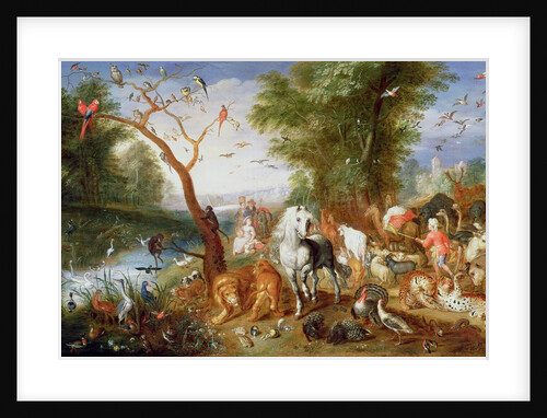The Animals entering Noah's Ark by Jan van the Younger Kessel