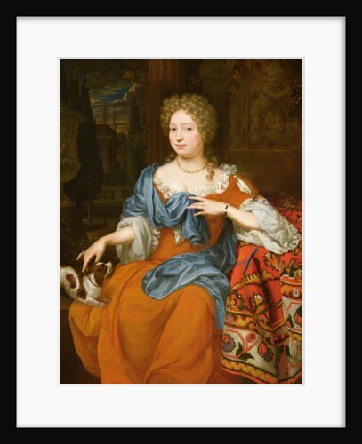 Portrait of a lady in a red dress, 1691 by Thomas van der Wilt