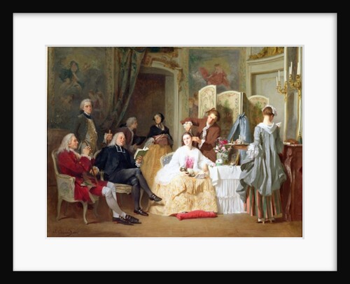 Abbe Prevost reading 'Manon Lescaut', 1856 by Joseph Caraud