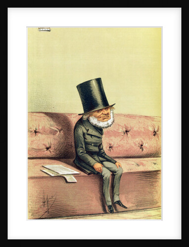 Lord John Russell cartoon from Vanity Fair, 1869 by English School