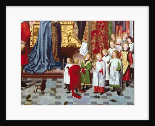 The Seven Joys of the Virgin Altarpiece: detail of a boys' choir, c.1480 by Master of the Holy Parent
