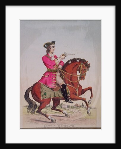 Captain MacHeath, the highwayman hero of 'The Beggar's Opera' by John Gay, pub. by Redington by English School
