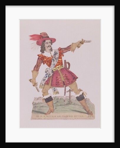 Mr. N.T. Hicks in the guise of the French highwayman Claude Duval by English School