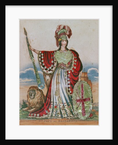 Mrs. Pope as Britannia by English School