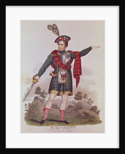 Mr. Macready in the role of Rob Roy Macgregor by English School