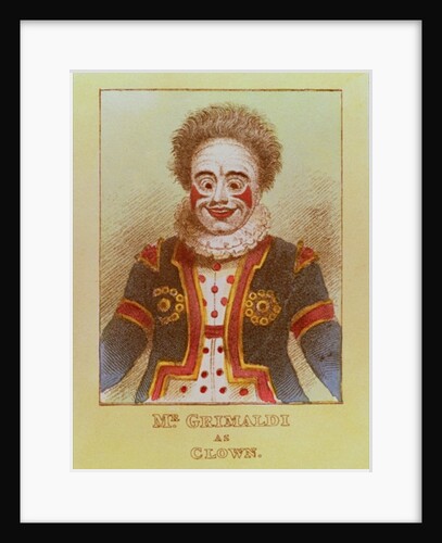 Mr Grimaldi as Clown by English School