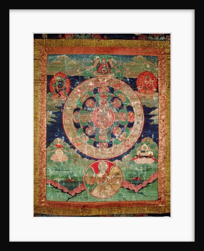 Bardo Mandala, Thangka showing the period between death and reincarnation by School Tibetan