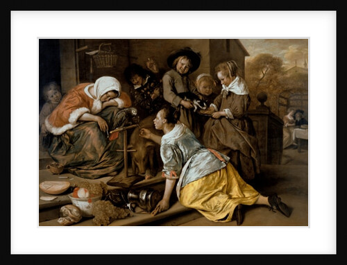 The Effects of Intemperance, c.1663-65 by Jan Havicksz. Steen