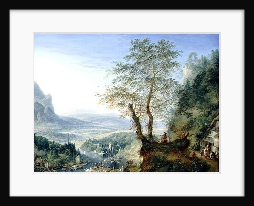 A capriccio river landscape, c.1700 by Jan the Elder Griffier