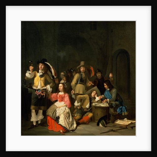 A Company of Soldiers in a Guardroom preparing for Battle by Simon Kick