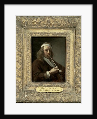 Portrait of a man, said to be the artist by Gabriel Metsu