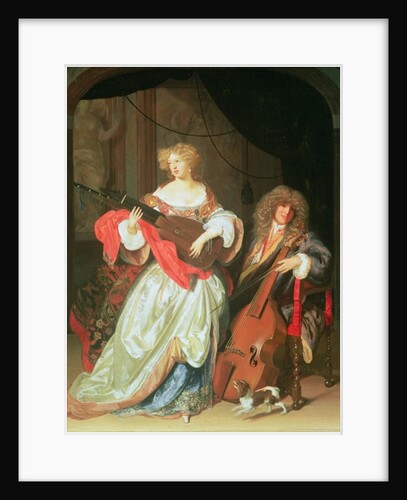 A couple making music by Adriaan van der Werff