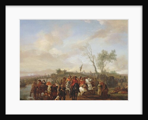An army on the march by Philips Wouwermans or Wouwerman