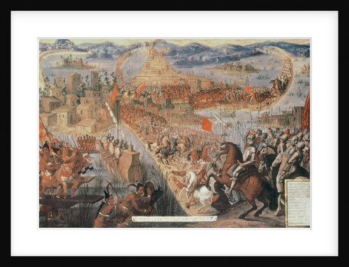 The Conquest of Tenochtitlan, 17th century by Spanish School