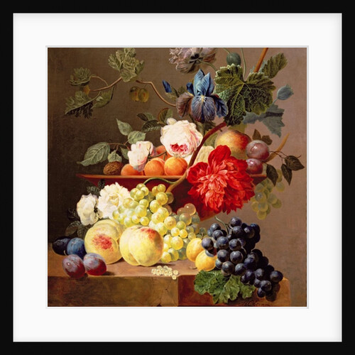 Still life with fruit and flowers by Anthony Obermann