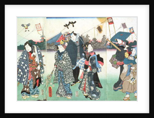 New Year's festival, by Utagawa (1786-1865) Kunisada