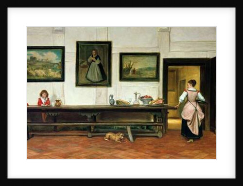 Interior of a dining hall, 1866 by William Frederick Yeames