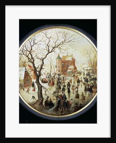 A Winter Scene with Skaters near a Castle, c.1608-9 by Hendrik Avercamp
