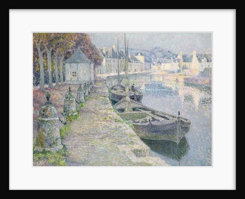 The Gravel Boats by Henri Eugene Augustin Le Sidaner