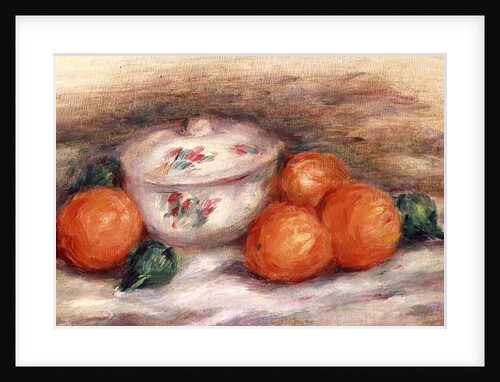 Still life with a covered dish and Oranges by Pierre Auguste Renoir