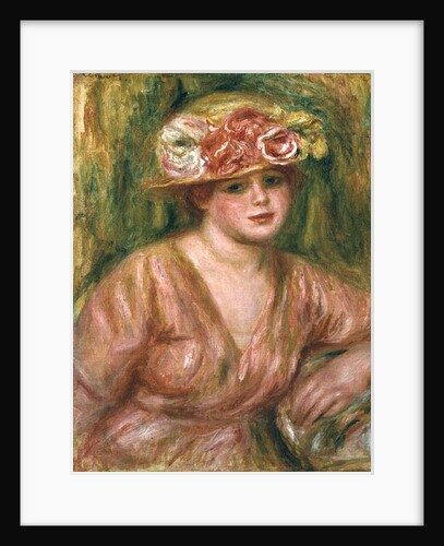 The Rose Hat or Portrait of Lady Hessling by Pierre Auguste Renoir