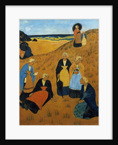 Young Breton Women wearing Shawls, or The Girls of Douarnenez, 1895 by Paul Serusier