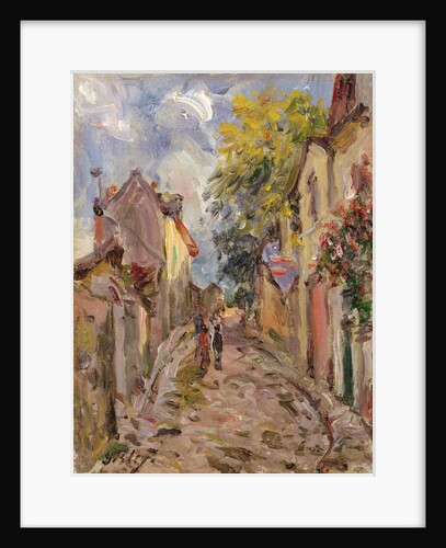 Village Street Scene by Alfred Sisley