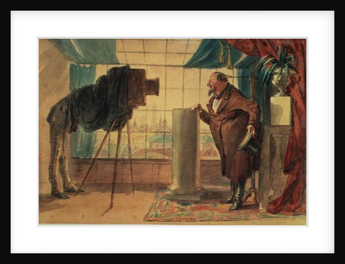 A Businessman at the Photographer's Studio, 1860 by Petr Mikhailovich Shmel'kov