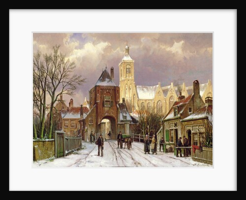 Winter Scene in Amsterdam by Willem Koekkoek