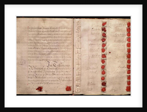 Articles of Union between England and Scotland from the House of Lords record office, 1707 by Anonymous