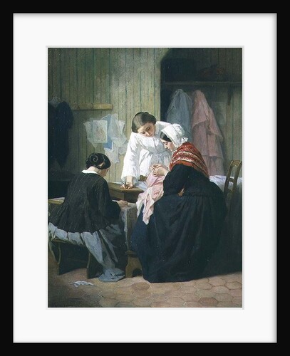 Ladies Sewing by Jules Trayer