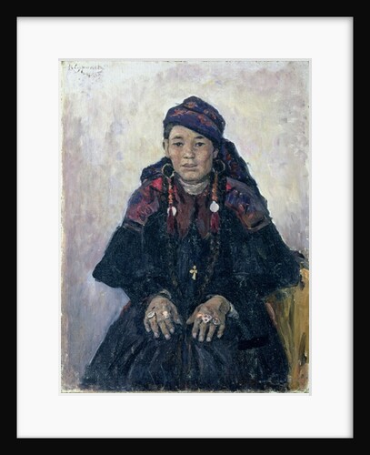 Portrait of a Cossack Woman, 1909 by Vasilij Ivanovic Surikov