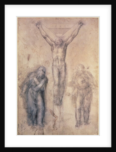 Inv.1895-9-15-509 Recto W.81 Study for a Crucifixion by Michelangelo Buonarroti