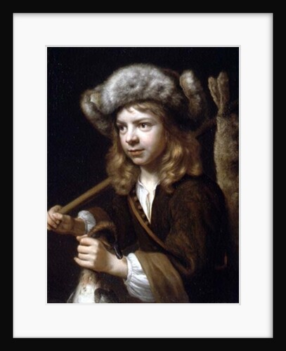 A Young Sportsman with a Dead Mallard and Hare by Wallerant Vaillant