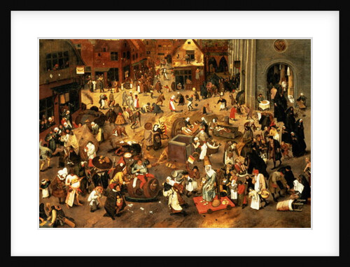 The Battle between Carnival and Lent by Pieter the Younger Brueghel