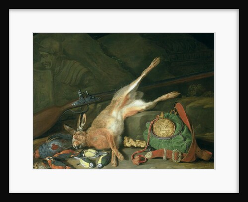 Still Life of a Hare with Hunting Equipment by Hieronymus the Elder Galle
