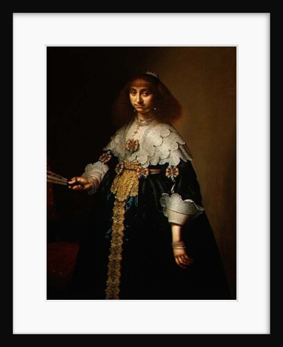 Portrait of a Lady in an Elaborate Embroidered Costume, 1640 by Hercules Sanders