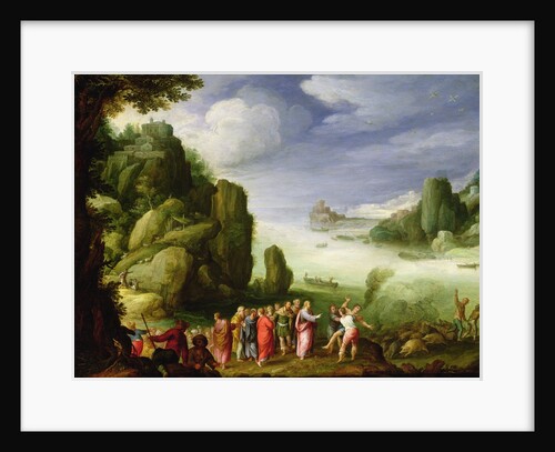 Christ Healing the Possessed of Gerasa, 1608 by Paul Brill or Bril