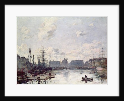The Port of Trade, Le Havre, 1892 by Eugene Louis Boudin