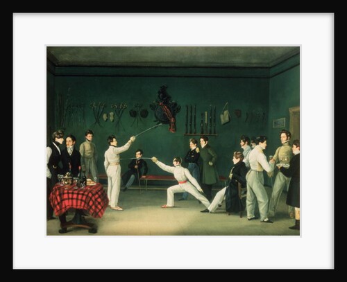 A Fencing Scene, 1827 by Adolphe Ladurner