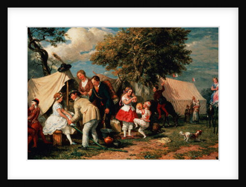 The Acrobats' Camp, Epsom Downs by William Parrott