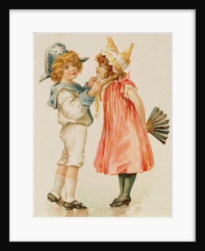 Party Time, Christmas postcard by English School