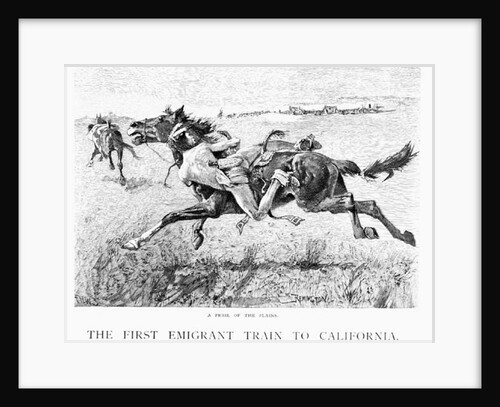 A Peril of the Plains, the First Emigrant Train to California by Frederic Remington