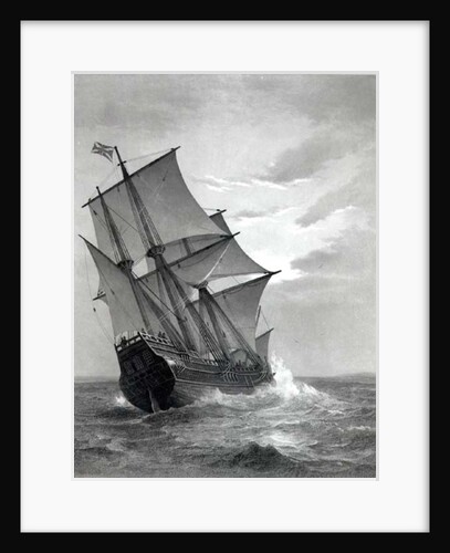 The Mayflower, engraved and pub. by John A. Lowell, Boston, 1905 by Marshall (after) Johnson