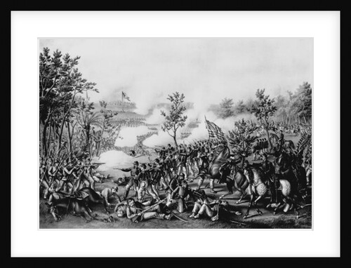The Death of General James B. Mcpherson at The Battle of Atlanta, July 22nd, 1864, pub. by Kurz & Allison, Chicago, 1888 by American School